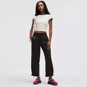WovenAir Cinchable Cuff High-Rise Jogger